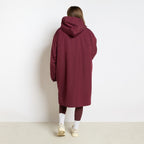 Drying Robe Water Resistant Wind Resistant Changing Soft Sherpa Fleece Lined Oversized Hooded Long Sleeve Coat Jacket