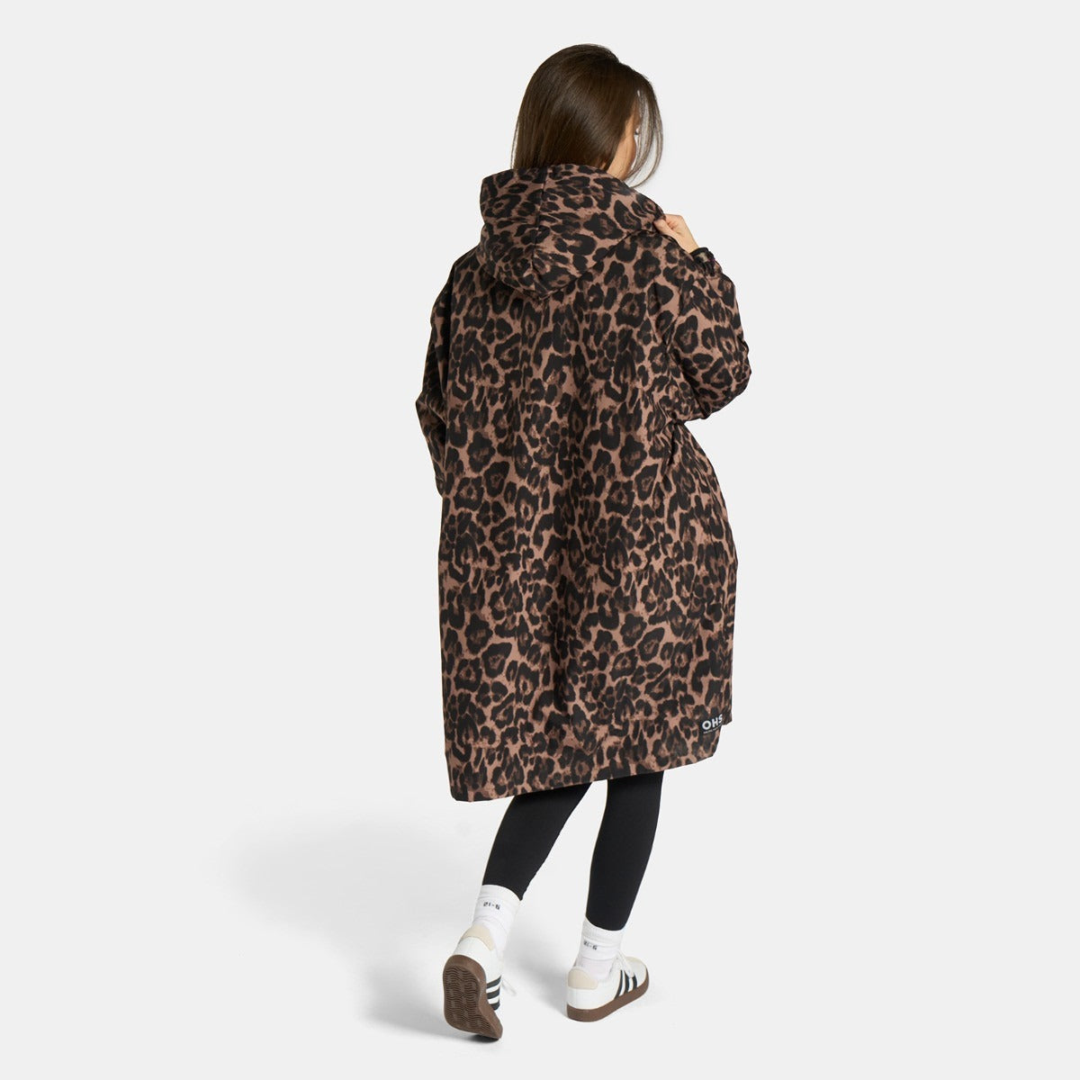 Drying Robe Water Resistant Wind Resistant Changing Soft Sherpa Fleece Lined Oversized Hooded Long Sleeve Coat Jacket