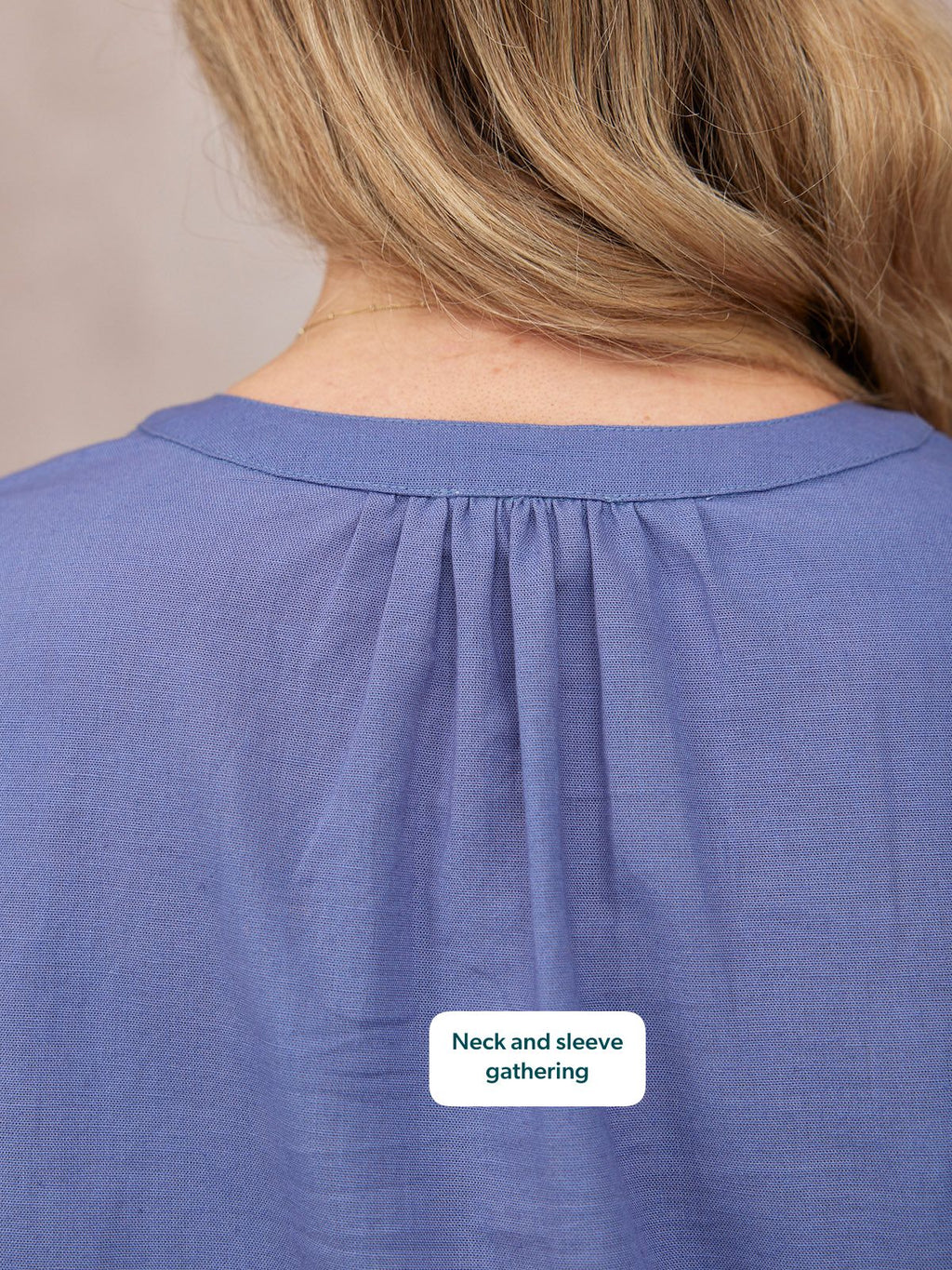 Frankie Embroidered Top - Blue
