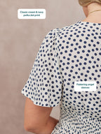 Maddie Short Sleeve Dress - Polka Dot Print