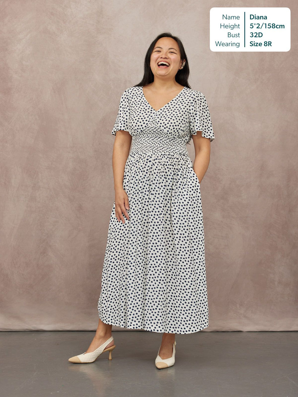 Maddie Short Sleeve Dress - Polka Dot Print