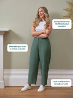 Myrtle Barrel Leg Trouser - Green