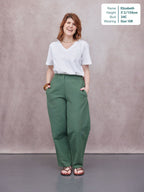 Myrtle Barrel Leg Trouser - Green