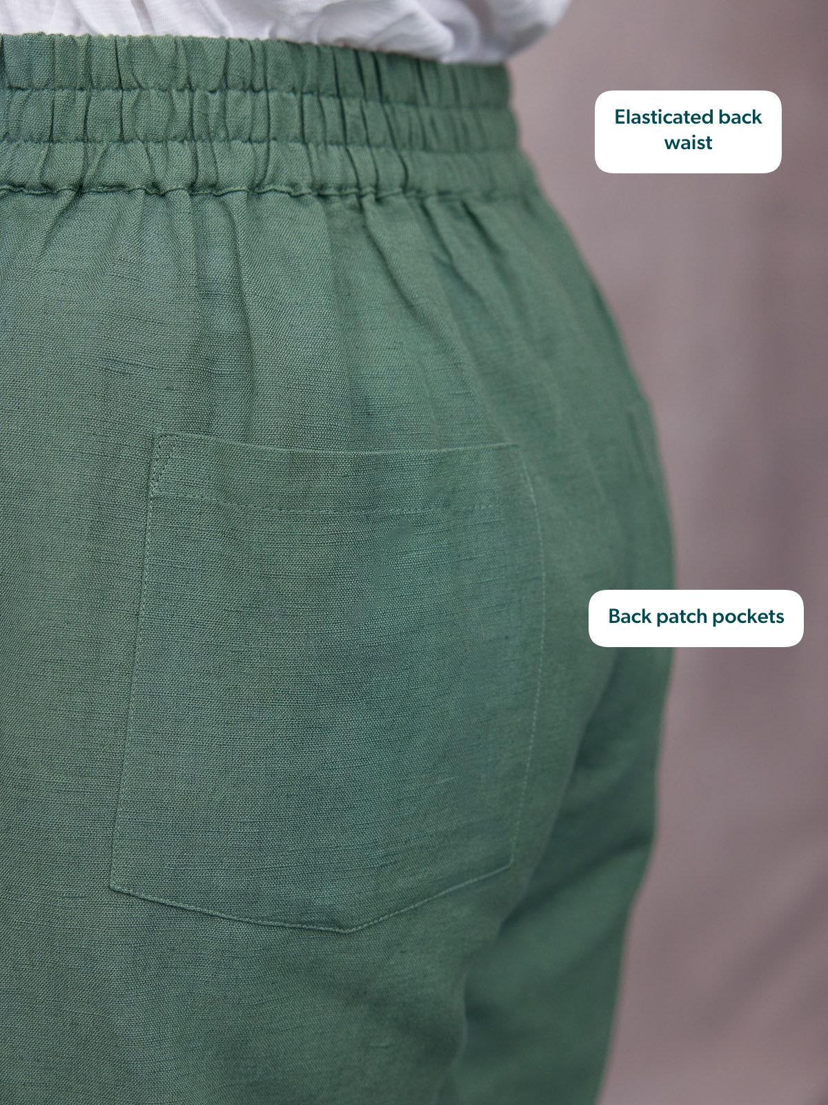 Myrtle Barrel Leg Trouser - Green