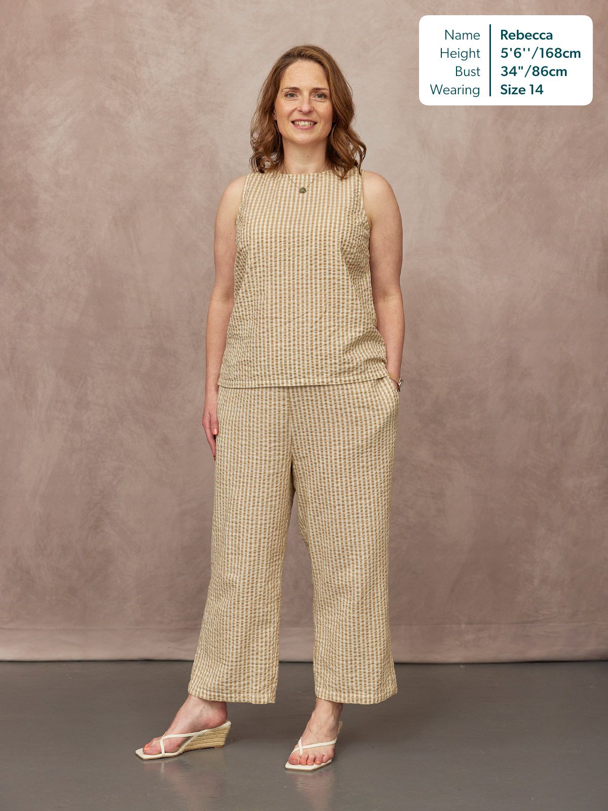 Rhianna Culotte - Brown Gingham